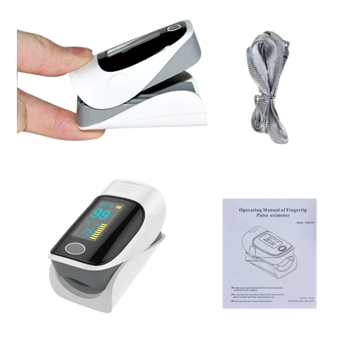 Miniatura 4 de Oximetro de Pulso Adulto con Curva